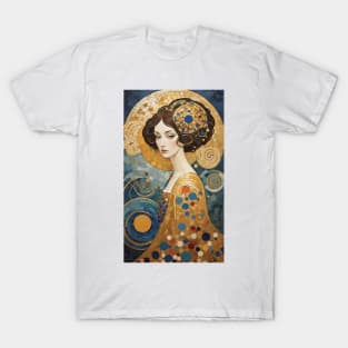 Gustav Klimt's Enigmatic Beauty: Inspired Woman in Ornate Splendor T-Shirt